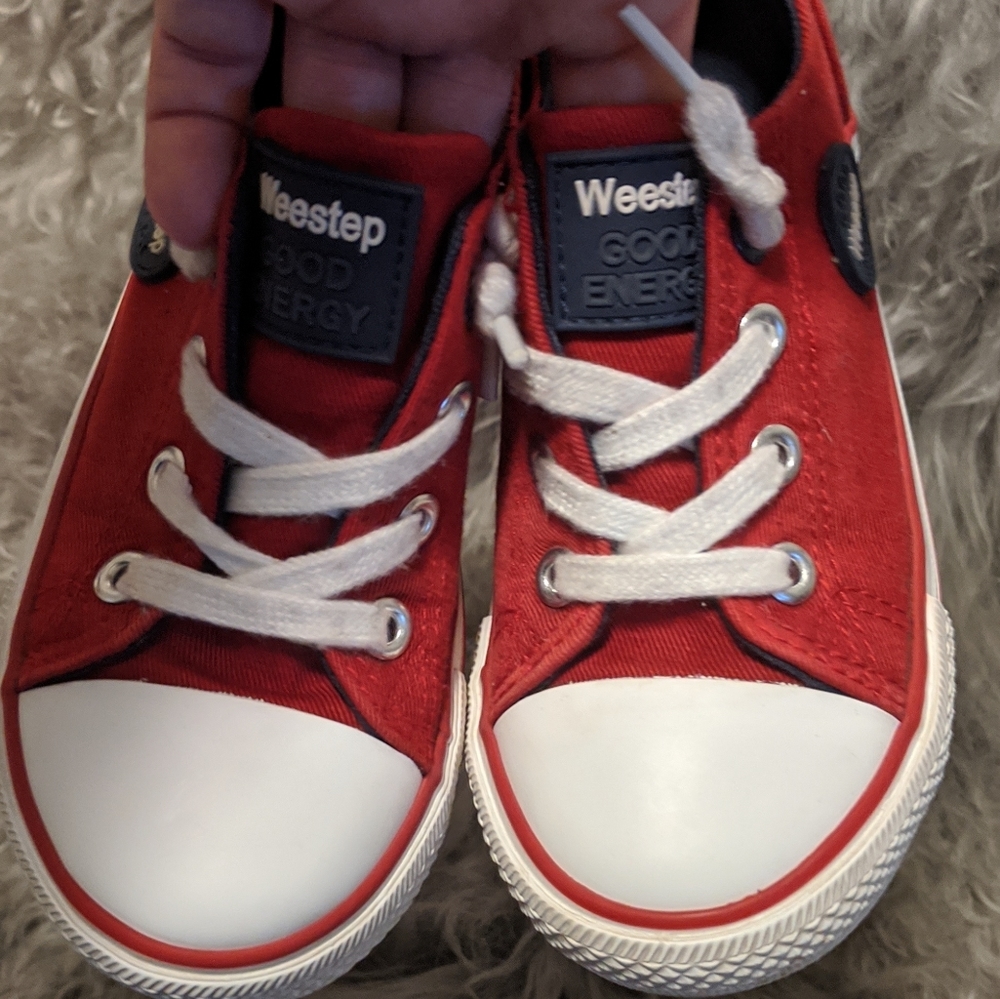Weestep toddler red sneakers sz 11